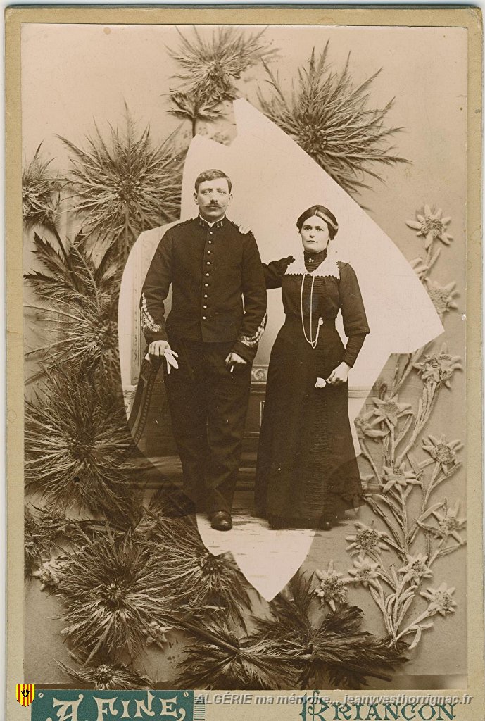 Jules et jeanne.jpg - Jules Silvestre et son épouse, Jeanne Faure.